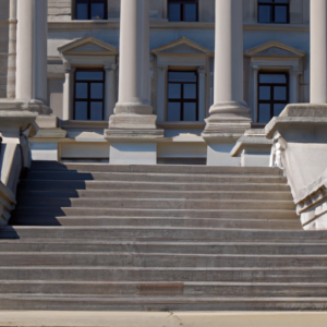 an image of steps leading up to a courthouse
